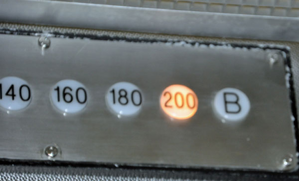 the elevator going down 208 feet